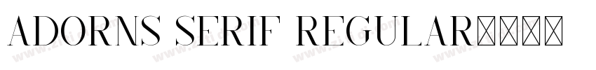 AdornS Serif Regular字体转换